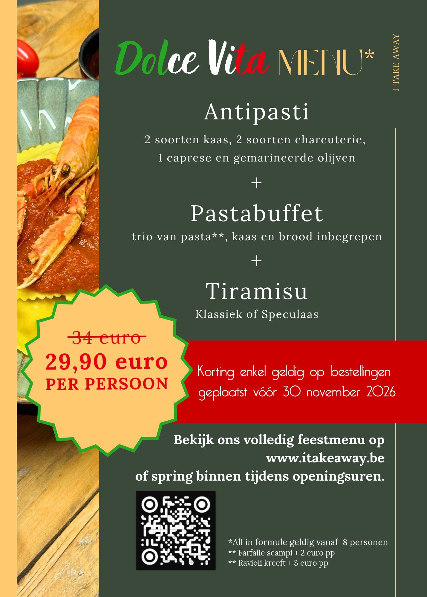 promo eindejaar 2026 itakeaway zonhoven