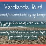 pizzeria i take away zonhoven - aankondiging verlof